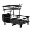 SVOHZAV Dish Drying Rack, Slim Dish Drying Basket, Easy Assembly, Kitchen Storage Rack for Single Person Use
