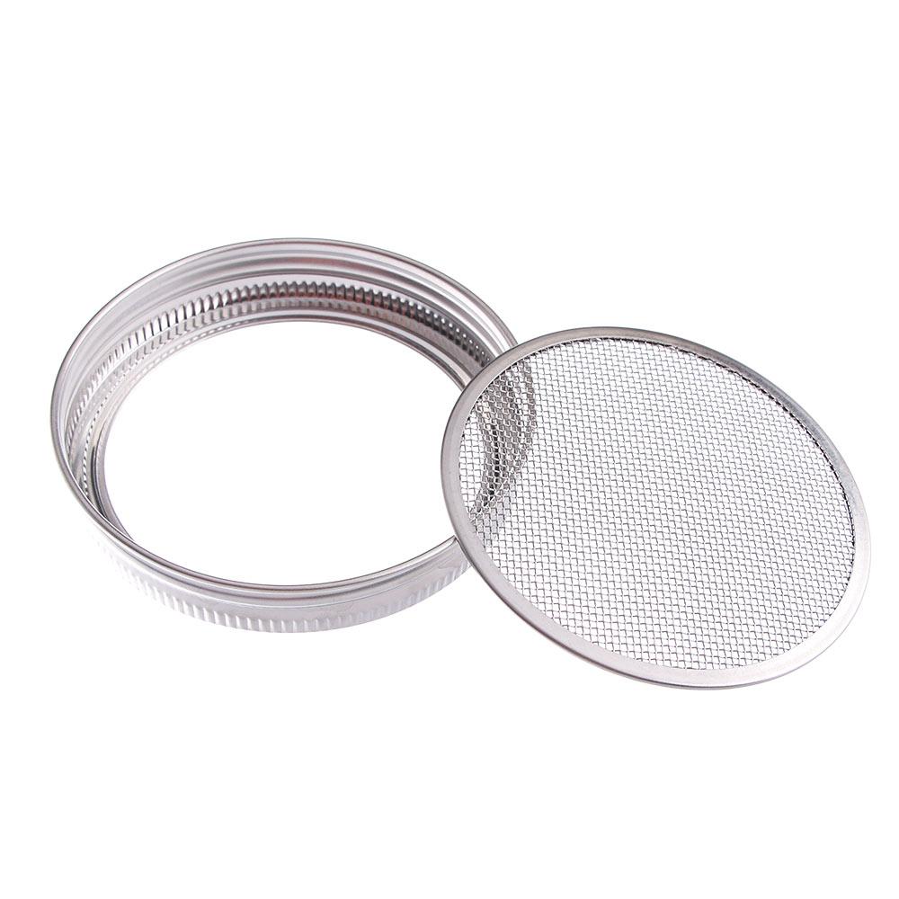 Mesh Screen Strainer for Mason Jar Sprout Cover Sprouting Lid Seed Growing Nursery Trays