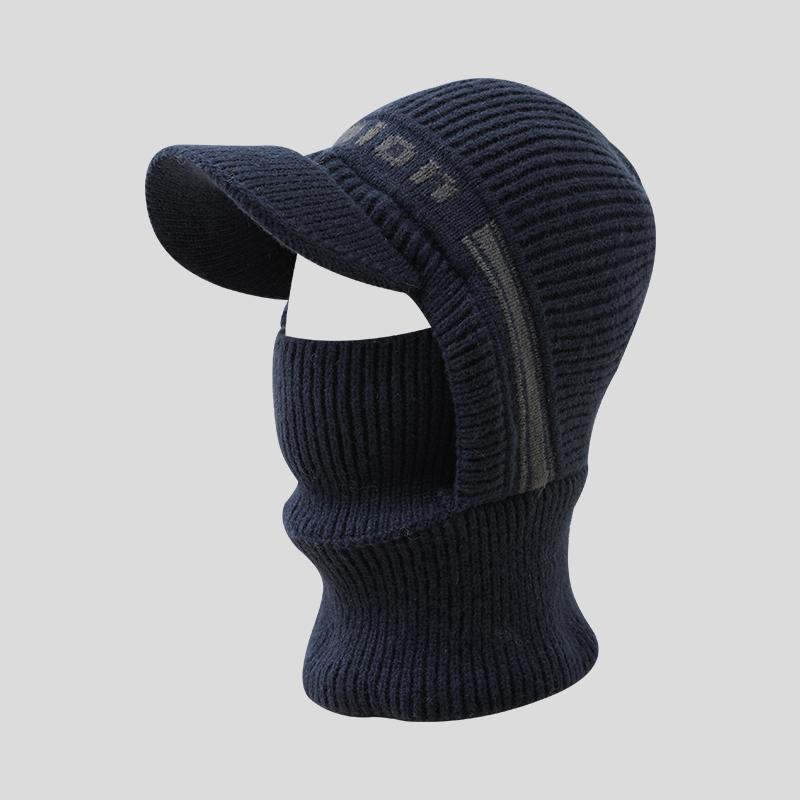 Windproof Winter Skiing Cycling Fleece Bike Thermal Face Mask Knitted Hat Balaclava One Size