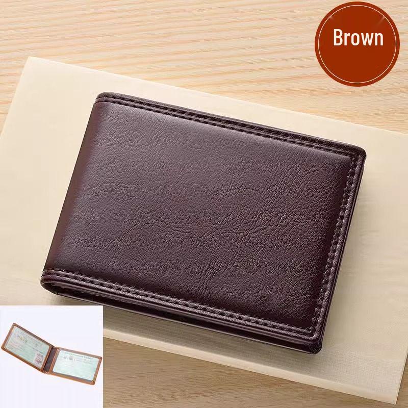 Premium Leather License & ID Card Holder for Men and Women - Large Capacity Document Protector
