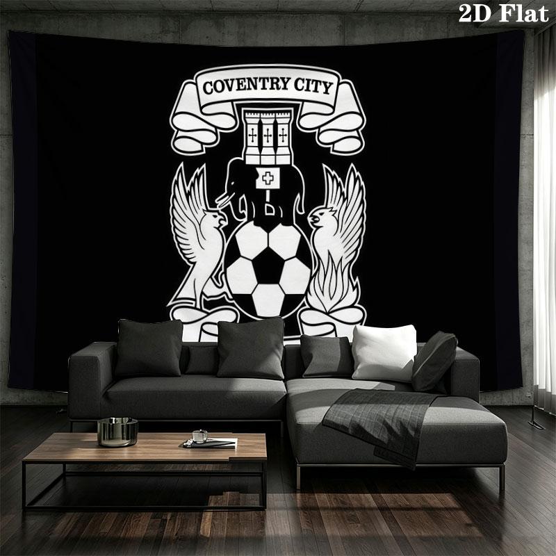 Coventry City FC Wall tapestry, aesthetic printed fabric blanket, suitable for bedroom, living room, and home decor.