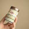 Ceramic Flower Enamel Tea Canister Mini Chinese Style Empty Tea Tin Can Versatile Moisture-proof Tea Packaging Box