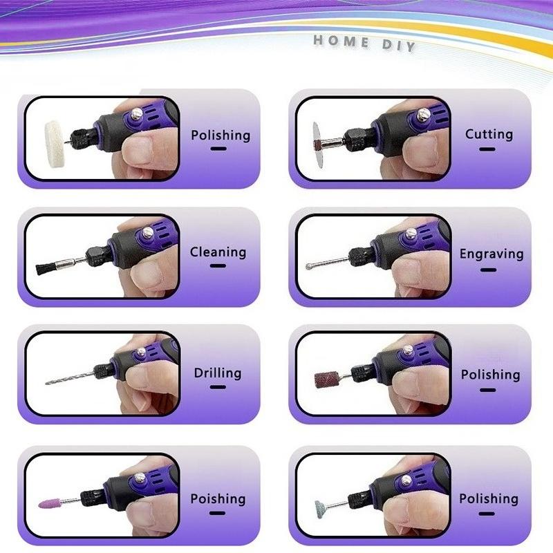 3.6V Electric Grinder Engraving Machine Handheld Polishing Tool Jade Carving Electric Mini Drill Set