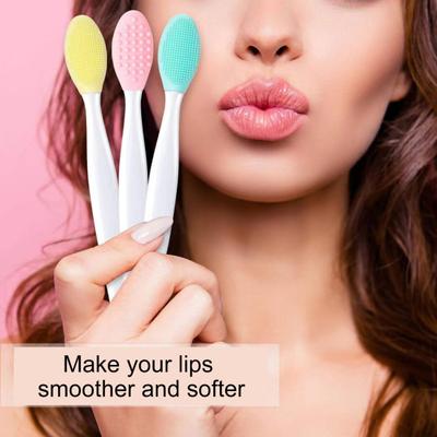 6Pcs Silicone Nose Brush Soft Silicone Double-Sided Face Cleanser Exfoliating Blackhead Remover Gentle Skin Care Tool for Sensitive Skin Lip Care And