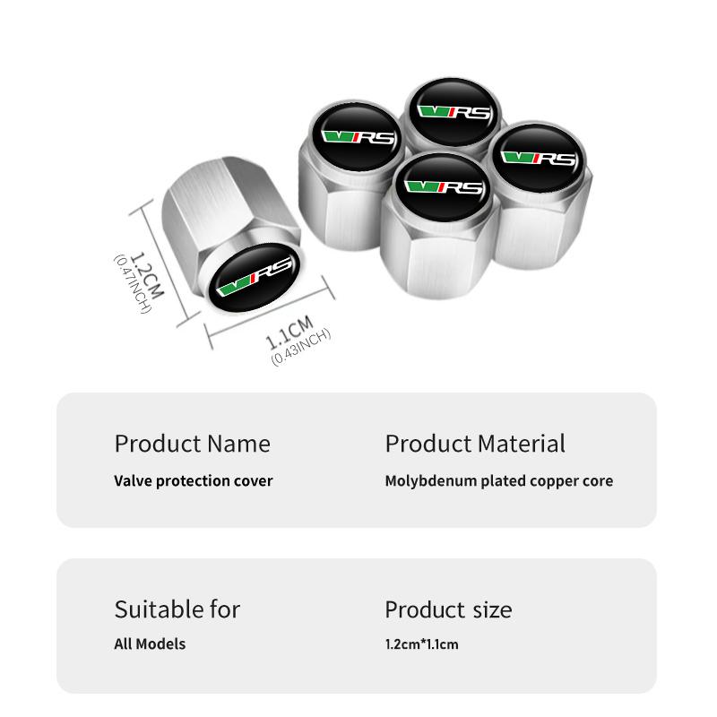 Car Wheel Tyre Rim Stem Cover Tire Valve Cap Airdust Waterproof For Skoda Superb Derivative Karoq Kamiq MK3 Fabia Rapid Favorit