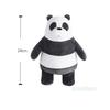24cm Stehendes We Bare Bear Plüschtier 20cm Sitzender Bär - Sammle die liebenswerten We Bare Bears Zeichentrick-Plüschtierpuppen