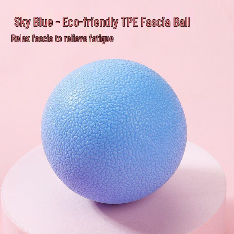 Smooth TPE Fascia Massage Ball for Foot, Shoulder & Neck - Hard Peanut Ball