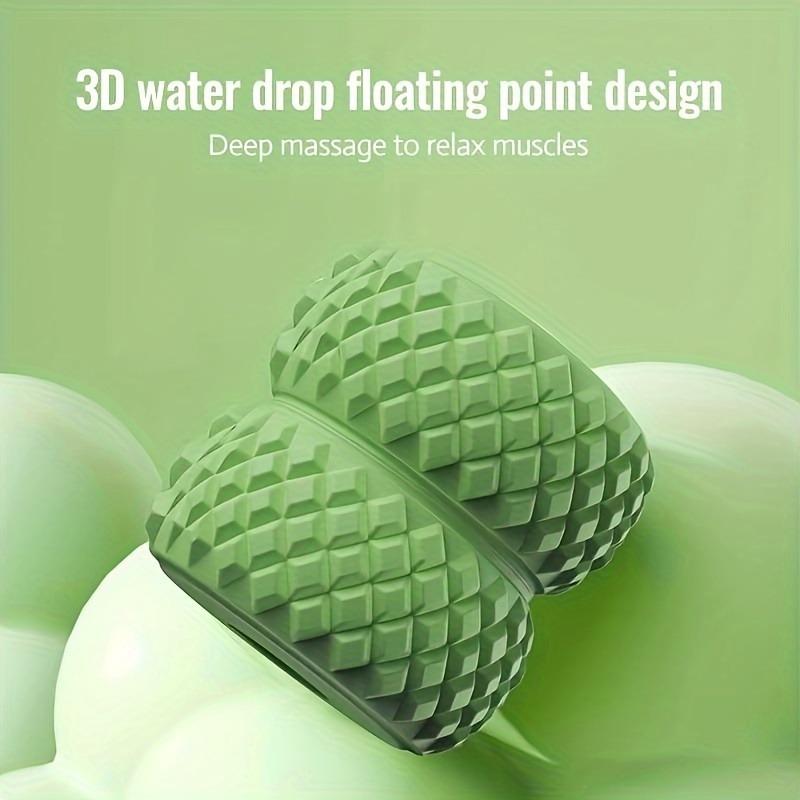 1pc 360° Dual Action Massage Roller-Muscle Relaxation & Slimming for Waist/Leg/Arm, PP Material Home Massage Tool,massage Roller