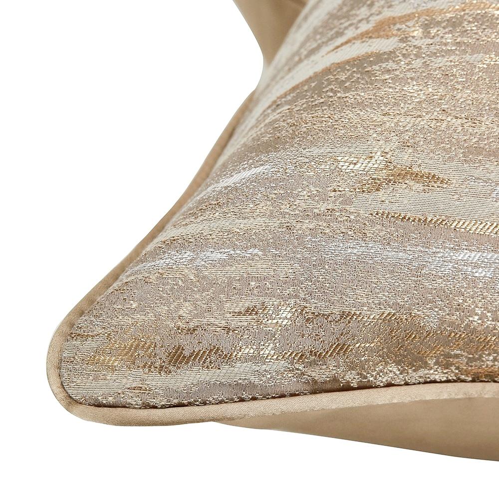 1pc Luxury Jacquard Cushion Cover Striped Decorative Pillowcase 45*45 50*50 30*50 High-end Design Gold Throw Pillow Cover Sofa