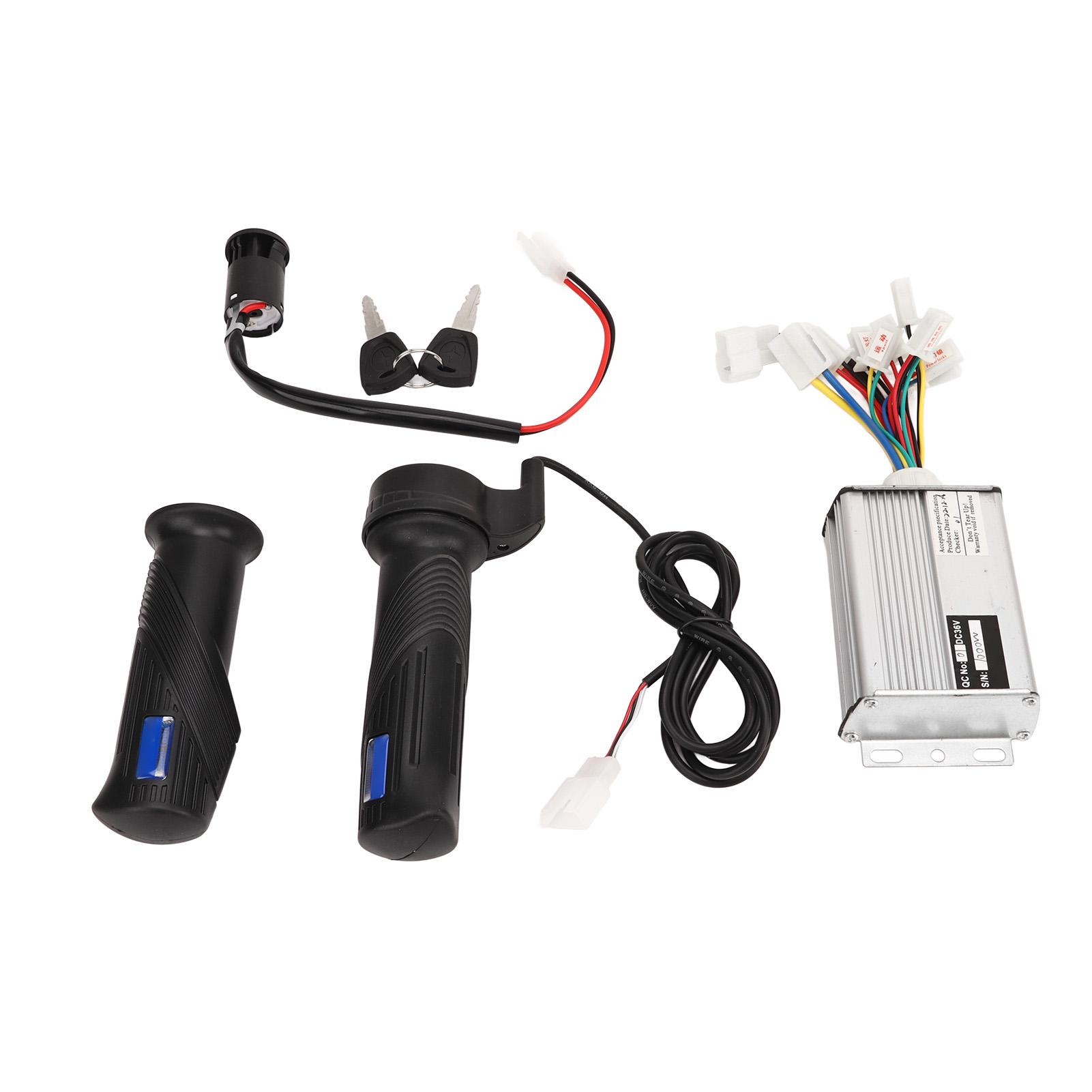 

36V 1000W Brushed Motor Controller Throttle Grip Set with Electric Power Lock Electric Bike Conversion Kit