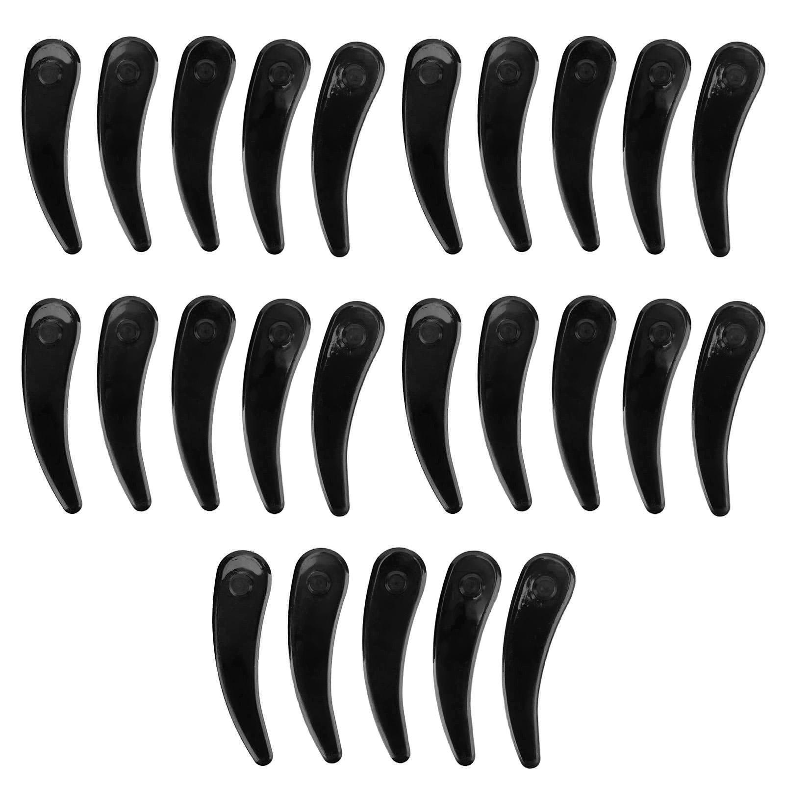 

25 шт. лезвий для газонокосилки из пластика ABS с плоским зубом для домашнего использования, отдельные лезвия для быстрой резки из пластика чёрный