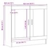 Bookshelf Vintage Wood Look 82.5 X 30.5 X 80 Cm Engineered Wood