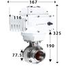 19-108mm Pipe 1.5" 2" -4" Tri Clamp 304 316L Stainless Steel Sanitary Butterfly Valve With Electric actuator For Home Brew