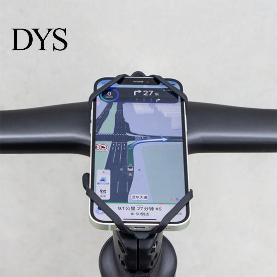 Bike Phone Mount Bicycle Silicone Holder Handlebar Adjustable Anti-slip Shockproof Universal Non-slip Cycling Mountain Road Mobile Cell Band