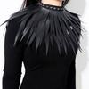 Gothic PU Leather Necklace Adjustable Leather Necklace Exaggerated Wild Bar Neck Chain Nightclub