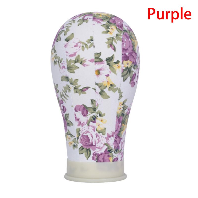 Colorful Canvas Block Head Kit Training Mannequin Wig Head Display Styling Mannequin Manikin Head Wig Stand Wig Head Stand