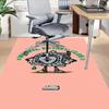 1pc Wankel Rotary Club Home Office, Durable Polyester Floor Mat with Easy, Office Decor, Urban Style, Nonslip Backing