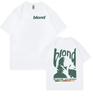 Sommer Kurzarm Unisex T-Shirt reine Baumwolle neuer Sommerstil locker und modisch Rundhalsausschnitt Sport- und Freizeitshirt für Unisex