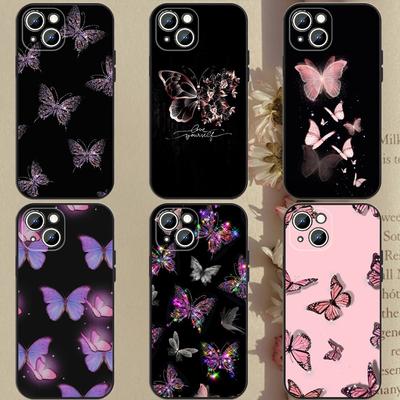 Schönheit Rosa Schmetterling Telefon Fall Für iPhone Samsung Galaxy Redmi Xiaomi Oppo OnePlus Hinweis SA 7 8 9 10 11 12 13 14 20 21 22 23 53 54 Pro Max Ultra