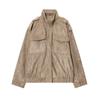 Foreign Trade Wholesale European and American Style, French, Women's Clothing, Fashion Versatile Viral Trends Suede Texture Leather Jacket