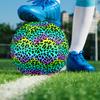 Dazzling colors Indoor Soccer Ball Colorful Machine Stitched PVC Size 5 Team Training Competition Ready Durable High-Bounce Cool Sports Gift