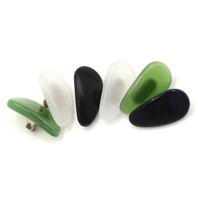 1 Paire de Plaquettes de Nez Antidérapantes en Jade Adhésives pour Lunettes