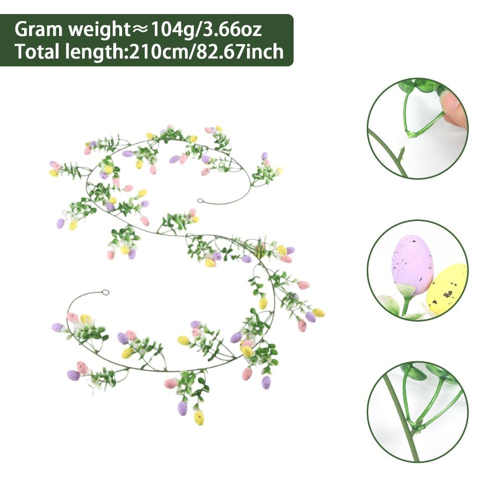 Green Vine Artificial Eucalyptus Vine Colorful Design Wall Hanging  Spring Festival фиолетовый