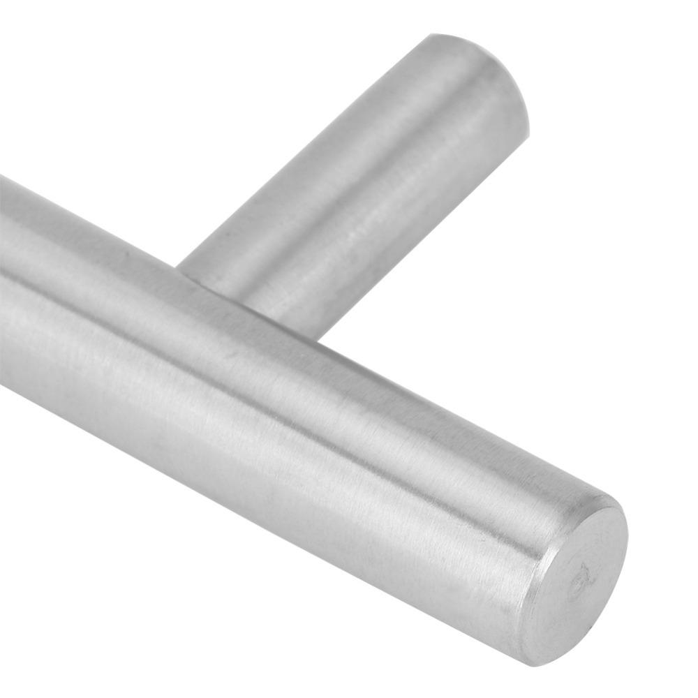 6pcs Easy Install Drawer Pulls Silver Bar Handles Durable Cabinet Handles Wardrobes