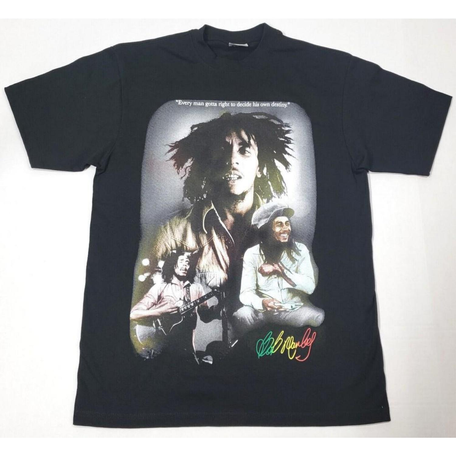 BOB MARLEY T-shirt Rasta Reggae Legend Tee 100% Cotton Men s Black New Unisex T-Shirt S чёрный