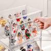 Clear Display Box for Fingures Clear Acrylic Foldable Toy Display Case for Figurines and Blind Box Dolls Action Figure Organizer