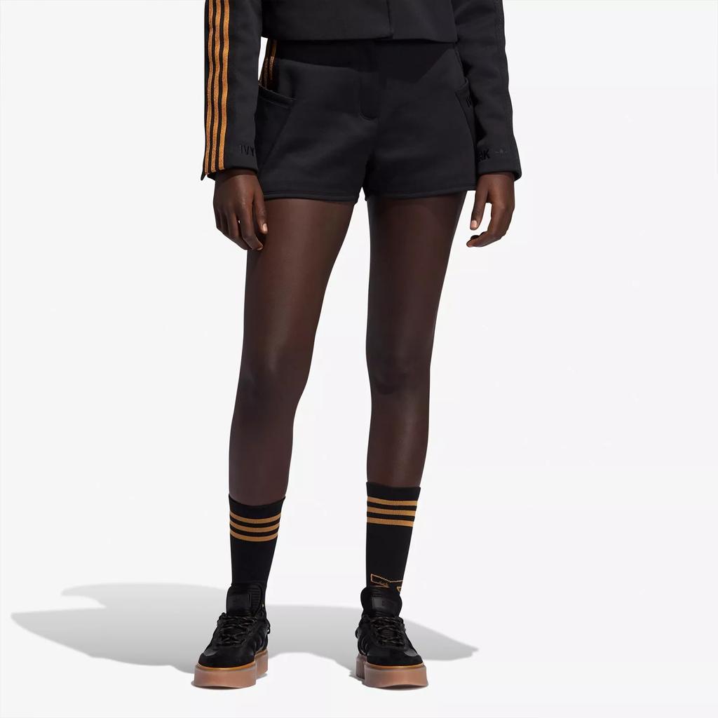 Adidas Originals Ivy Park 3 Mesa Sports Comfortable Striped Casual Shorts Women Shorts Black GR1465