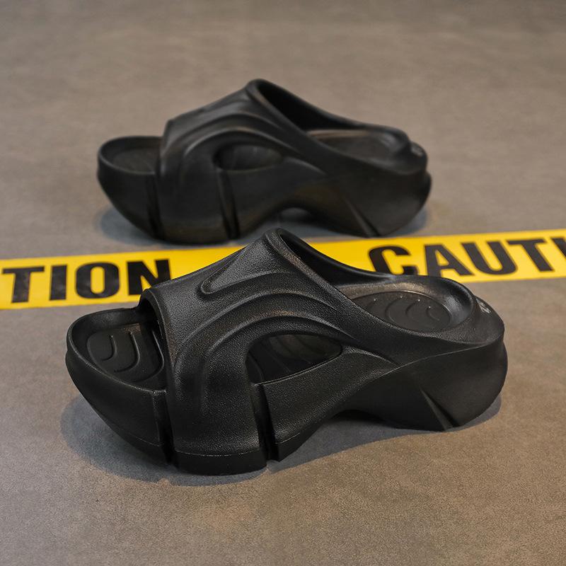 Fashion 2025 Women's 7cm Platform Sandals Thick Cushioned Flip Flops Elastic Wedge Cloud Comfort Summer Beach/Casual Walking Footwear