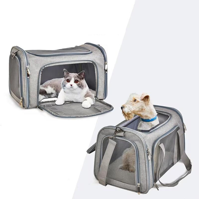 Bolsa de transporte para perros Mochila blanda para gatos Bolsas de viaje para perros Transporte aprobado por aerolíneas para perros pequeños Gatos Extrovertidos