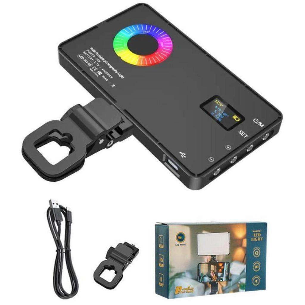RGB Video Light with Clip, Full Color Camera Fill Light, Portable LED Camera Light for Photography & Live Streaming