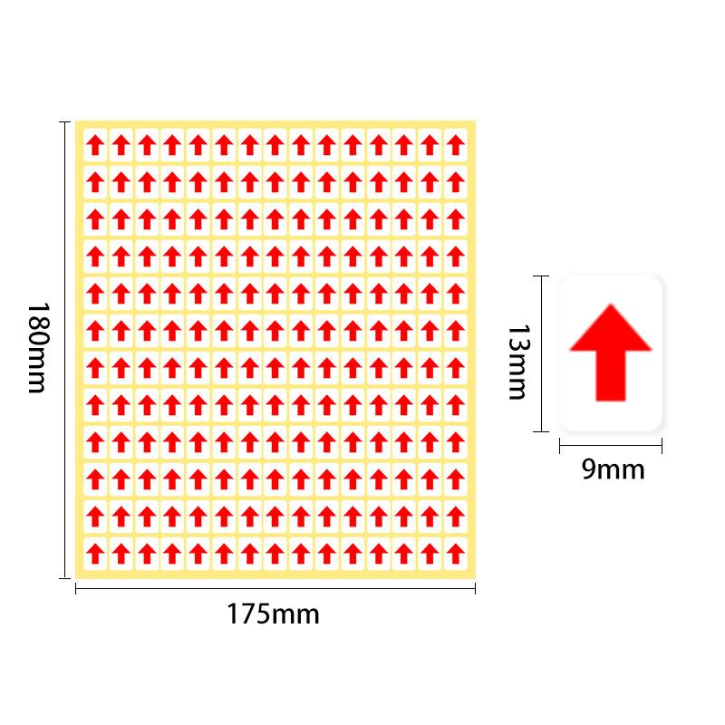 

10 PCS Red Arrow Stickers Self Adhesive Custom Labels Directional Labels Red Arrow Stickers A1