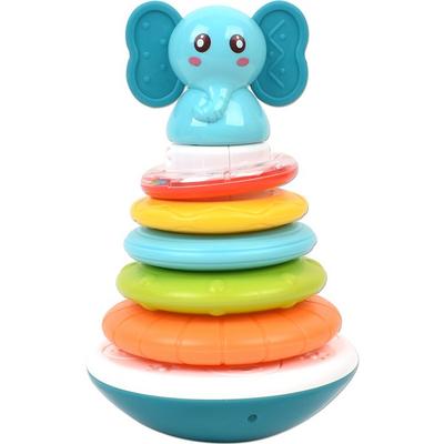 Oz Toy Melody Musical Roly Poly Ring Stacking Set HE0295, mieszane kolory, 1 zestaw, koreańskie produkty dla dzieci