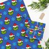 Folded Christmas Wrapping Paper, Funny Cartoon Green Xmas Holiday Wrapping Paper, Christmas Art Paper For DIY Birthday New Year Gift Packing Decor