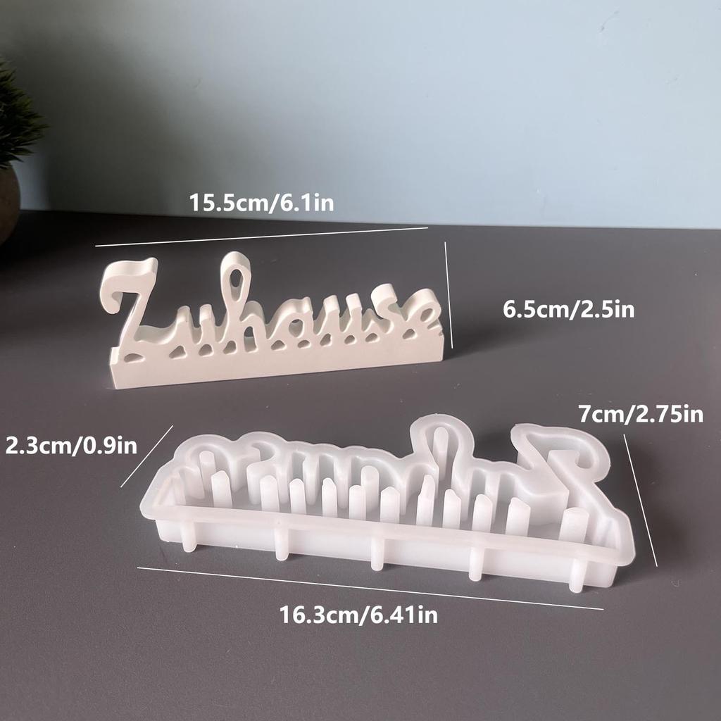 German Alphabet Ornament Silicone Mould Alphabet Decoration Plaster Mold Drip Mould