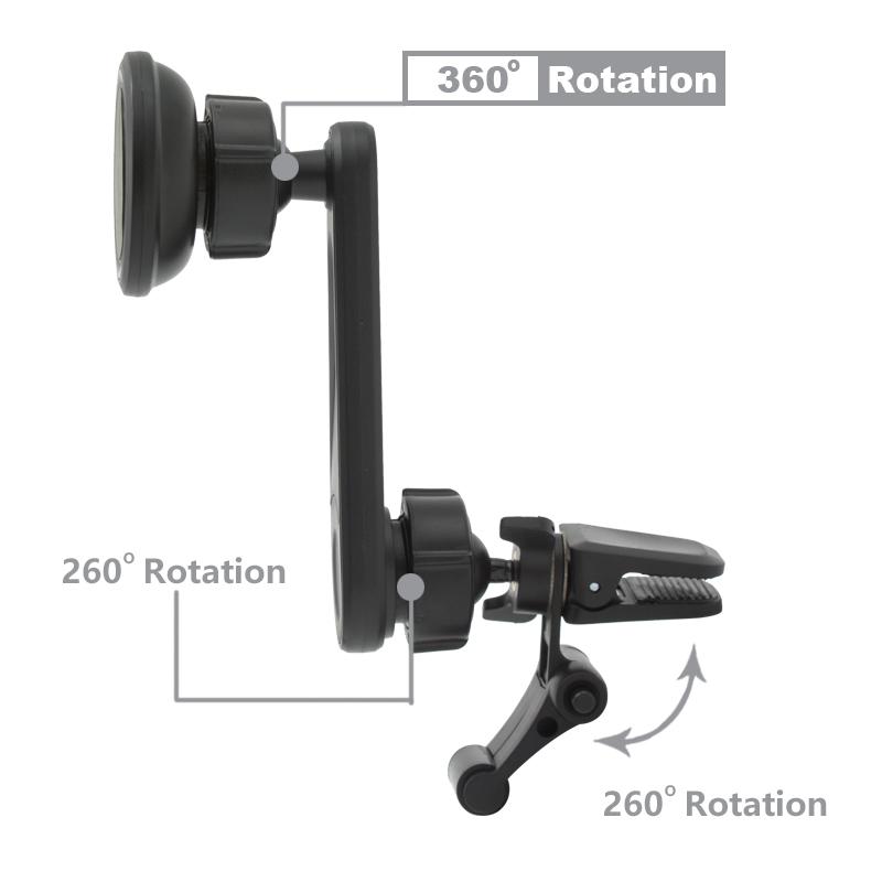 Magnetic Cell Phone Stand, Hands-Free Cellphone Holder for Car Vent Phone Mount Compatible with All Mobile Phone