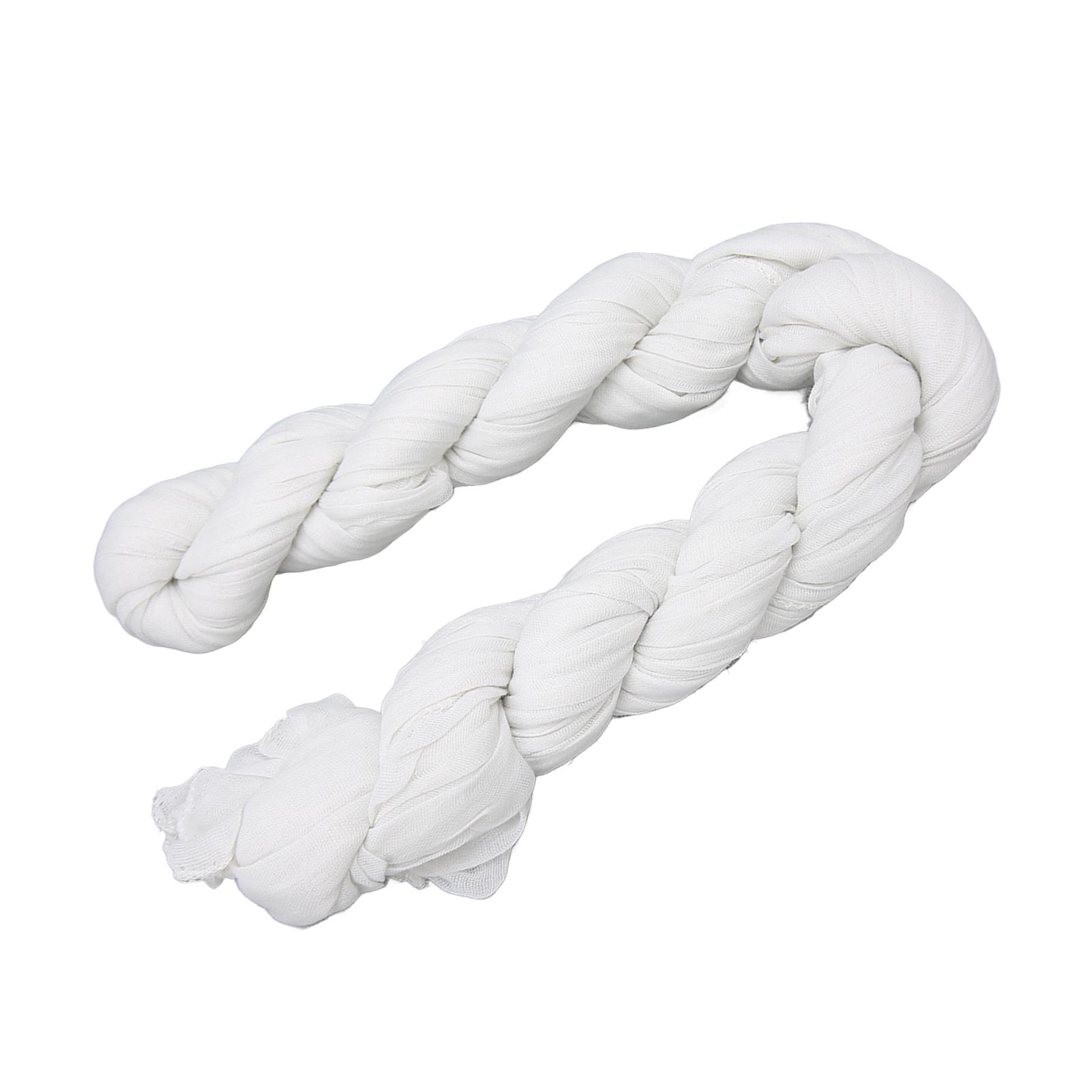 

Белая марлевая дорожка для стола длиной 9,8 футов, романтический деревенский мягкий декоративный столик для кожи