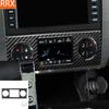 For Hummer H2 2008 2009 Real Carbon Fiber Stickers Central Air Conditioner Adjustment Panel Car Accessories Interior Decorative