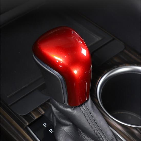 Bright Red Gear Shift Knob Cover Trim For Toyota Corolla Cross -2024