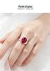 Zhou Hengfu s925 Sterling Silver Ruby Ring – European & American Designer Jewelry in Cultured Style