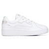 Anta Lifestyle Series Thick Sole Non-Slip Low-Top Skate Shoes Men Sneakers White Silver 912218066-2