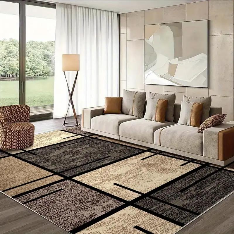Geometric Rug Lightweight And Easy To Clean Home Area Rug, Suitable For Living Room, Bedroom, Office Home Decor