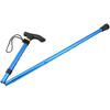 Folding Walking Stick, Adjustable Cane Aluminum Metal Collapsible Ergonomic Handle Lightweight Quick Locks Trail Poles with Non-Slip Rubber Base for