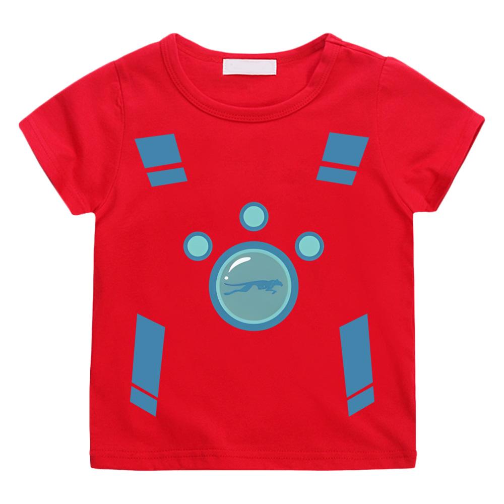 

Wild Kratts Creature Power Suit T-shirt Cartoon Print Trend Cotton T-shirt Short Sleeve Boy/girl Crew Neck T Shirt 12T червоний