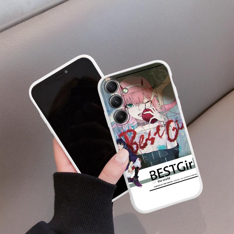 

Модный чехол для телефона для девочек iPhone Samsung A55 S24 FE S25 M35 Xiaomi Redmi Note 13 Pro 14C Huawei Honor 200 Realme противоударный матовый чехол с защитой от царапин Realme 12 Pro+ 5G белый