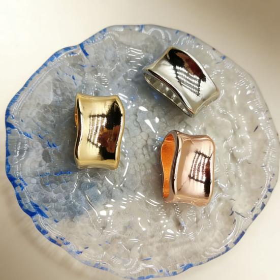 Wavy Scarf Ring Simple Silk Scarf Ring Fashion Scarf Holder Slide Ring