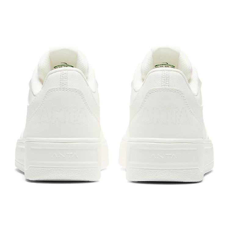 New Anta Relaxed Wear resistant And Lightweight Low Top Skateboard Shoes Women's White 922418001Q-2